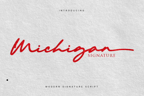 Michigan Font Poster 1