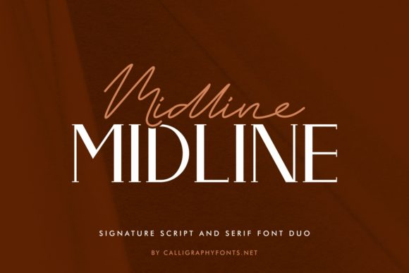 Midline Font Poster 2