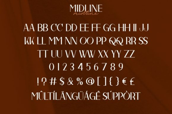 Midline Font Poster 11