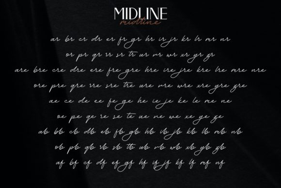 Midline Font Poster 7