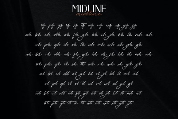 Midline Font Poster 9