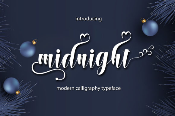 Midnight Font Poster 1