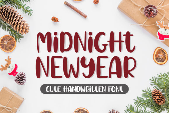 Midnight New Year Font Poster 1