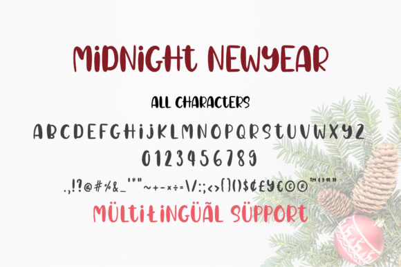 Midnight New Year Font Poster 7