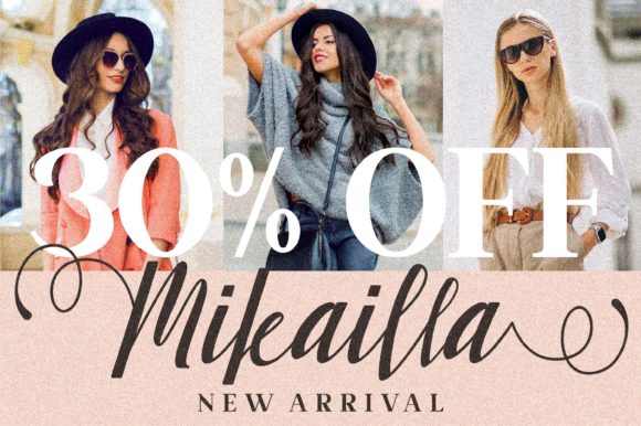 Mikailla Font Poster 3