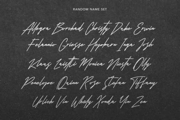 Milatones Signature Font Poster 10