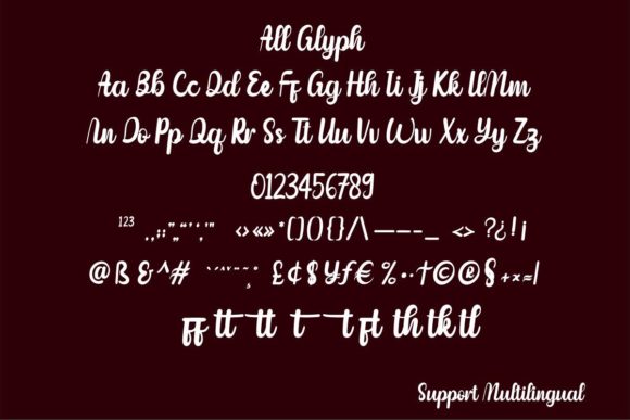 Mildest Font Poster 7