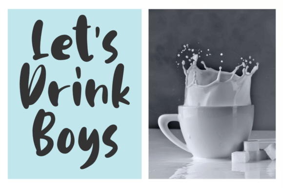 Milk Bath Font Poster 4