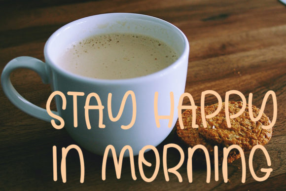 Milk Coffee Font Poster 3