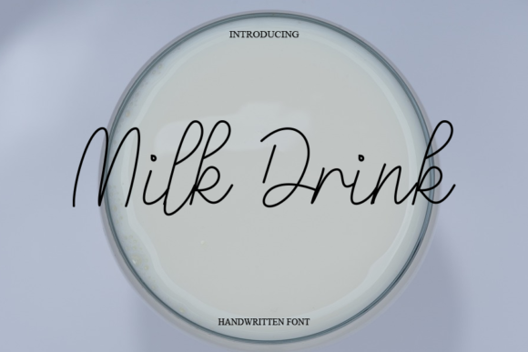 Milk Drink Font Poster 1