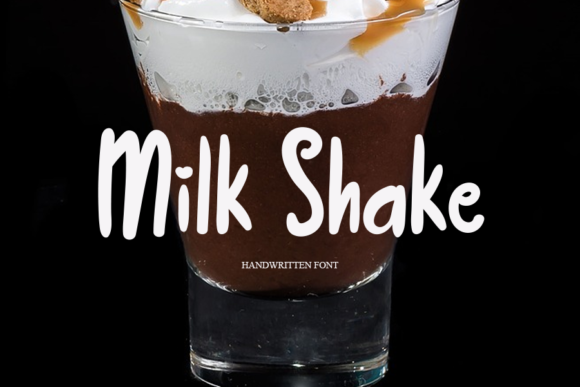 Milk Shake Font Poster 1