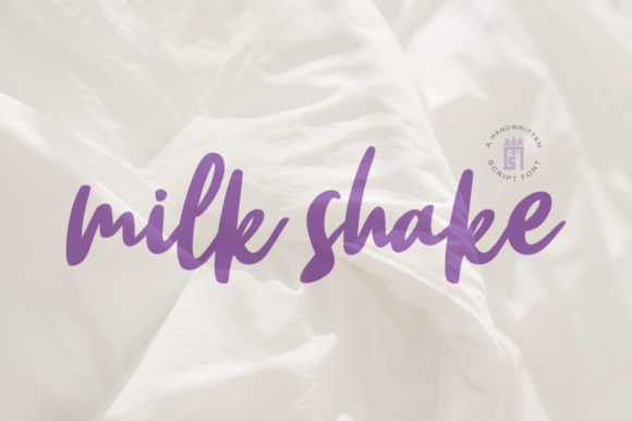 Milk Shake Font Poster 1