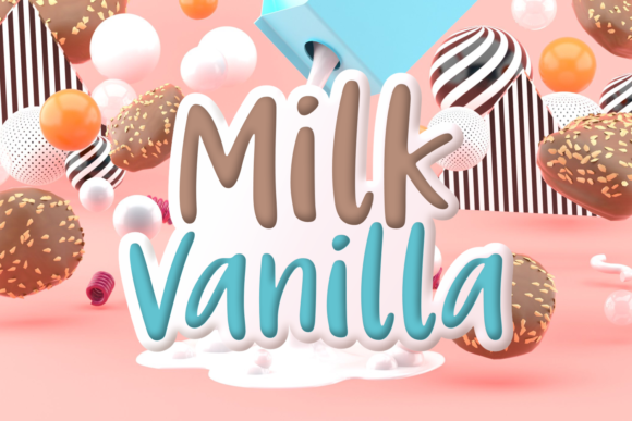 Milk Vanilla Font Poster 1
