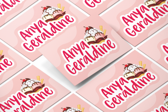 Milk Vanilla Font Poster 2