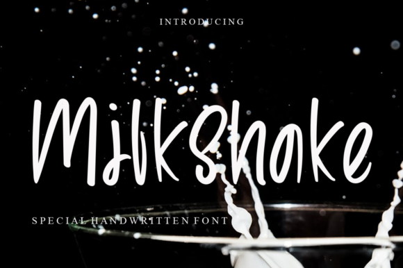 Milkshake Font Milkshake Font Poster 1