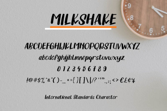 Milkshake Font Poster 3