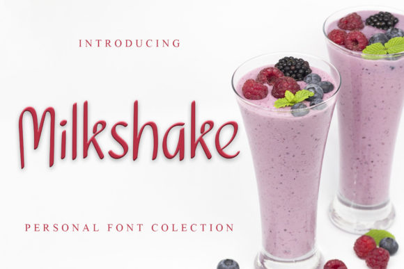 Milkshake Font Poster 1