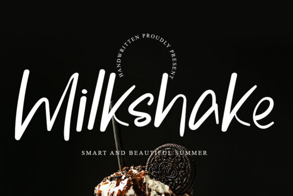 Milkshake Font Poster 1