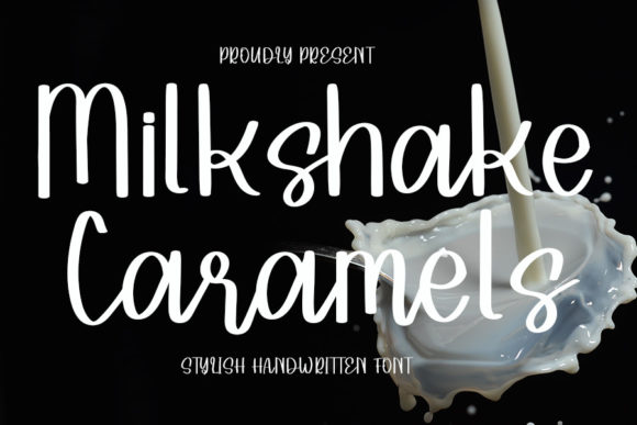 Milkshake Caramels Font Poster 1