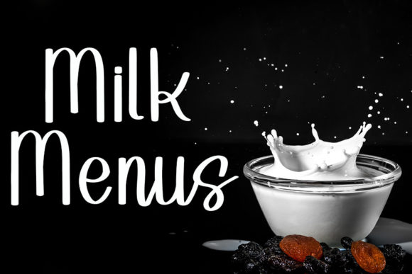 Milkshake Caramels Font Poster 5