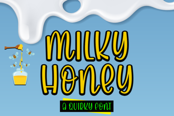 Milky Honey Font Poster 1