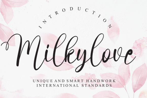 Milkylove Font Poster 1