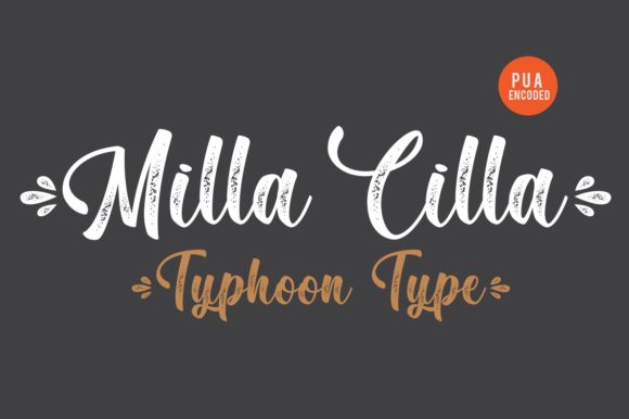 Milla Cilla Font Poster 1