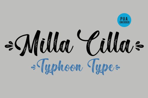 Milla Cilla Font Poster 2