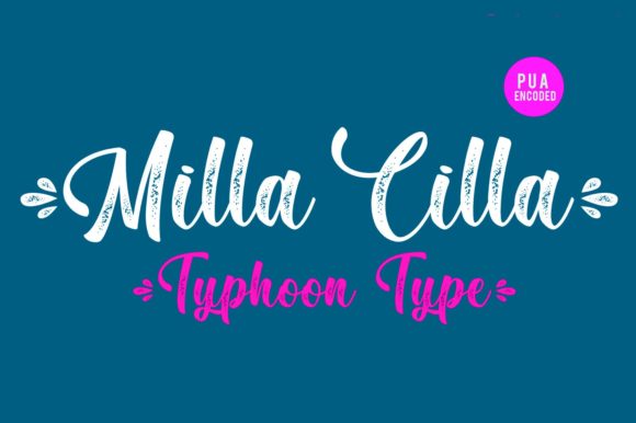 Milla Cilla Font Poster 3