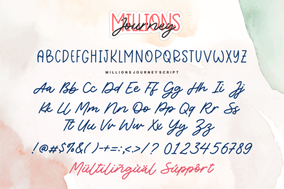 Millions Journey Font Poster 8