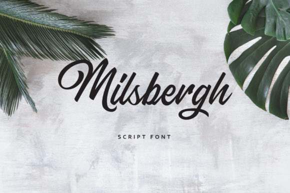 Milsbergh Font Poster 1