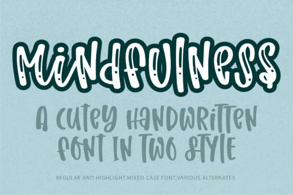 Mindfulness Font Mindfulness Font Poster 1