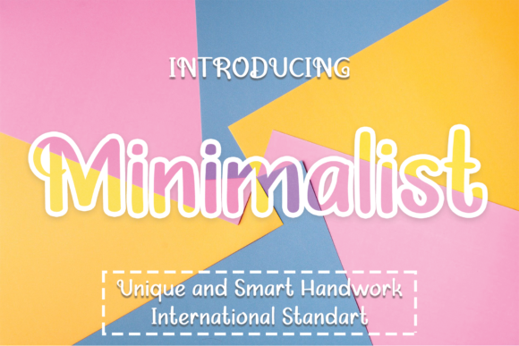 Minimalist Font Minimalist Font Poster 1