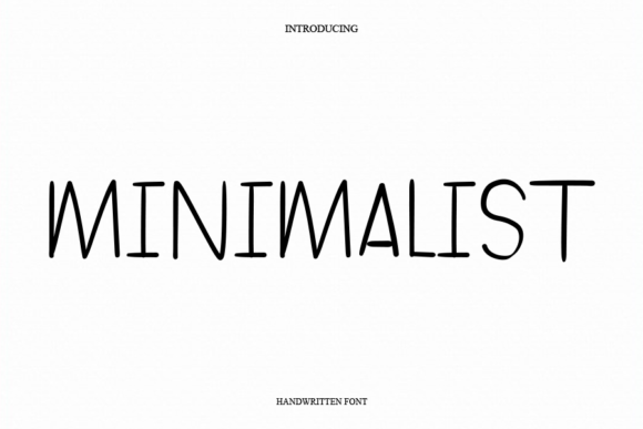 Minimalist Font Poster 1