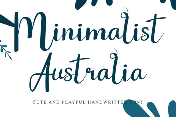Minimalist Australia Font Poster 1