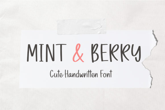 Mint & Berry Font Poster 1