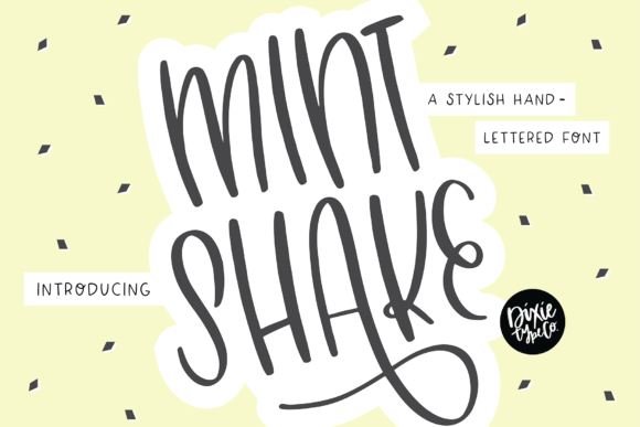 Mint Shake Font Poster 1
