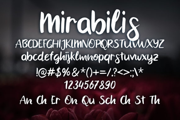 Mirabilis Font Poster 2