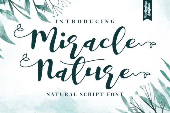 Miracle Nature Font Poster 1