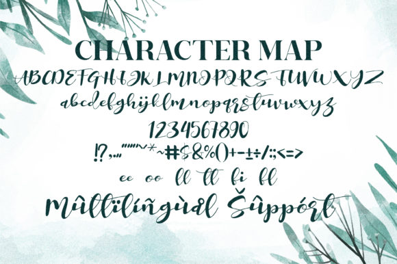 Miracle Nature Font Poster 13