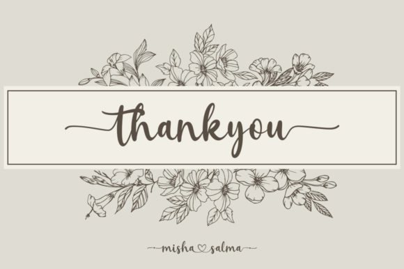 Misha Salma Font Poster 10