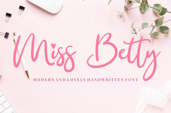 Miss Betty Font Poster 1