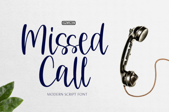Missed Call Font Poster 1