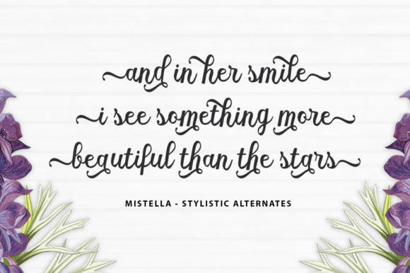 Mistella Font Poster 3