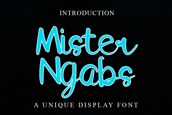 Mister Ngabs Font Poster 1