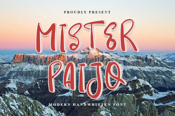 Mister Paijo Font Mister Paijo Font Poster 1