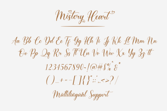 Mistery Heart Font Poster 15