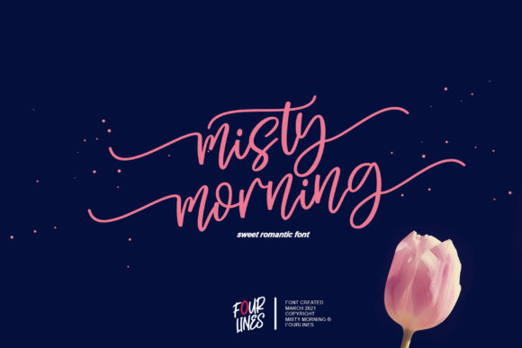 Misty Morning Font Poster 1