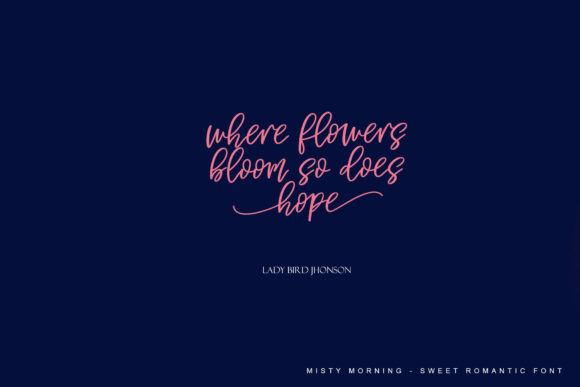 Misty Morning Font Poster 7