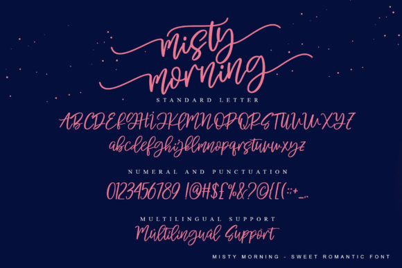 Misty Morning Font Poster 8